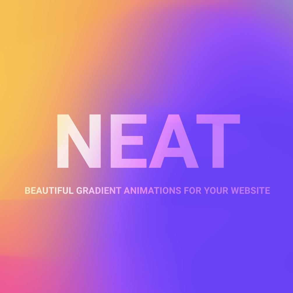 NEAT, beautiful 3D gradients for your website